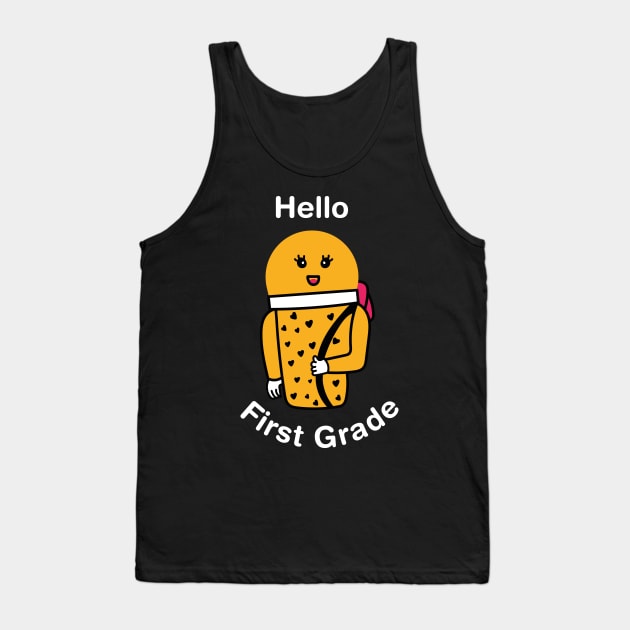 Hello First Grade Tank Top by EpicMums